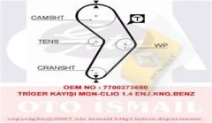 TRİGER KAYIŞI (096x170) MGN-CLIO 1.4 ENJ.KNG.BENZ (GD96H9.5P170) CT988 7700273650