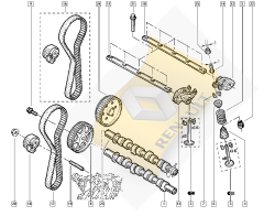 TRİGER KAYIŞI (095x234) RENAULT CLIO KANGO MODUS TWINGO 1.2 16V DACIA SANDERO NISSAN 1.2 CT1045