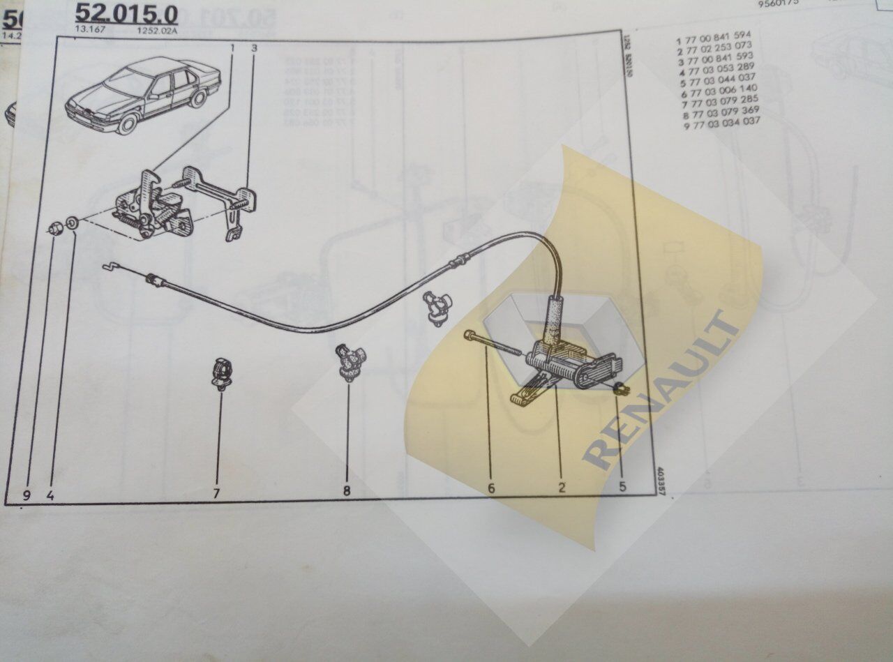 R19 MOTOR KAPUT ACMA TELI