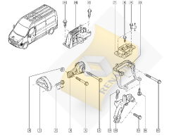 MOTOR TAKOZU SAĞ MASTER III-MOVANO 2010=> 2.3 DCİ-CDTİ-MASTER II 2.5 DCİ 112108180R-