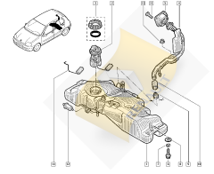 Yakıt Dolum Boğazı Benzin Dolum Borusu Uç Plastiği Renault Clio 2 Symbol Thalia - 172211844R