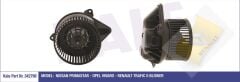 KALORİFER MOTORU 12V TRAFIC-VIVARO 1.9 DCİ-2.0-2.0 16V-2.0 DCİ-2.5 DCİ 01=>