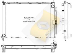 RADYATÖR+KONDENSER (TÜPLÜ) CLIO III-MODUS 1.5 DCI (MEK+AC) (510x382x18+16)8200688382-8200149953	-