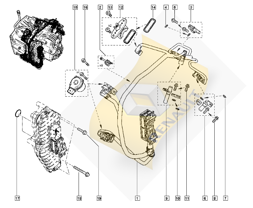 OTOMATİK VİTES KABLOSUMGN III FLUENCE - DC4-349736869R-349732504R