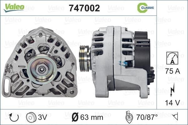 ALTERNATÖR VALEO SG7 S012-Clio Kangoo Twingo Nissan -8200660045