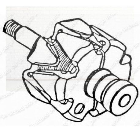 Alternatör rotoru Renault  5, Express I / II, 11,19, Espace .7701027400/7701029934